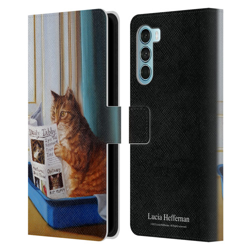 Lucia Heffernan Art Kitty Throne Leather Book Wallet Case Cover For Motorola Edge S30 / Moto G200 5G