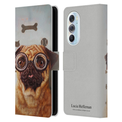 Lucia Heffernan Art Canine Eye Exam Leather Book Wallet Case Cover For Motorola Edge X30