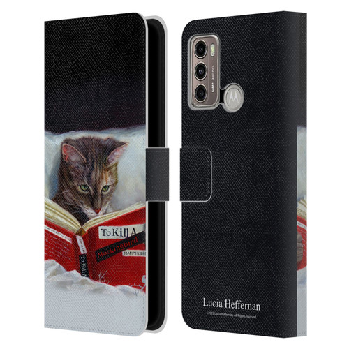 Lucia Heffernan Art Late Night Thriller Leather Book Wallet Case Cover For Motorola Moto G60 / Moto G40 Fusion