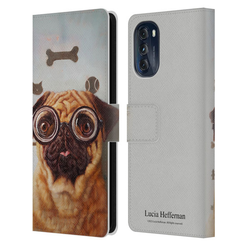 Lucia Heffernan Art Canine Eye Exam Leather Book Wallet Case Cover For Motorola Moto G (2022)