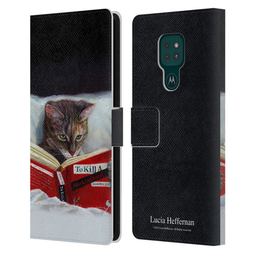 Lucia Heffernan Art Late Night Thriller Leather Book Wallet Case Cover For Motorola Moto G9 Play
