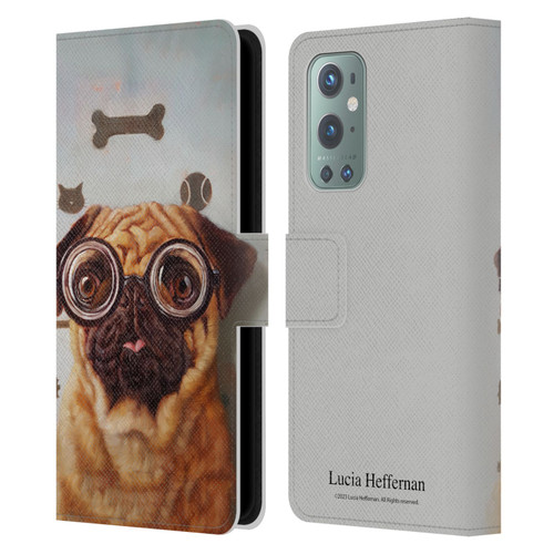 Lucia Heffernan Art Canine Eye Exam Leather Book Wallet Case Cover For OnePlus 9