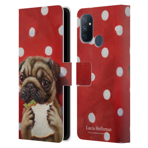 Lucia Heffernan Art Pugalicious Leather Book Wallet Case Cover For OnePlus Nord N100