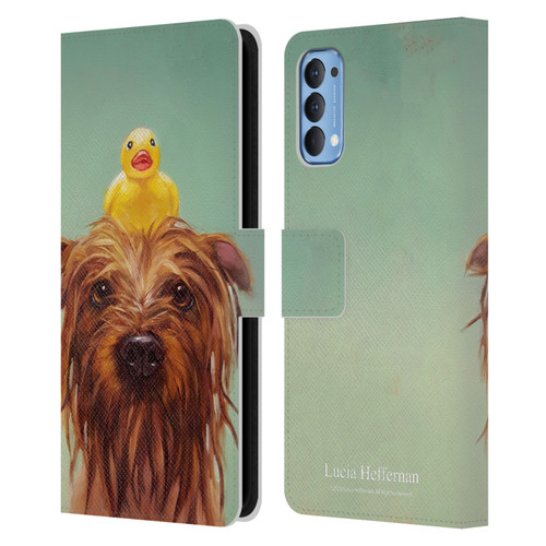 Lucia Heffernan Art Bath Time Leather Book Wallet Case Cover For OPPO Reno 4 5G