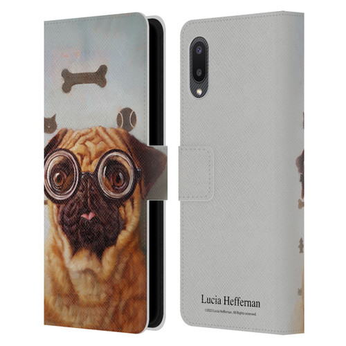 Lucia Heffernan Art Canine Eye Exam Leather Book Wallet Case Cover For Samsung Galaxy A02/M02 (2021)