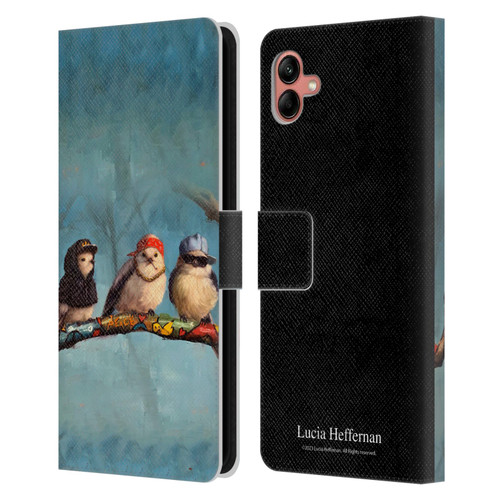 Lucia Heffernan Art Birdz In Da Hood Leather Book Wallet Case Cover For Samsung Galaxy A04 (2022)