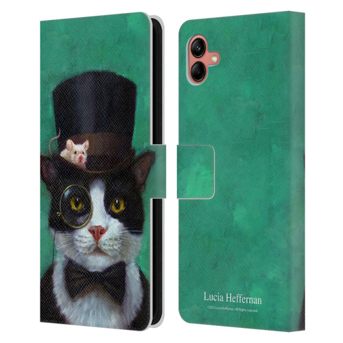 Lucia Heffernan Art Tuxedo Leather Book Wallet Case Cover For Samsung Galaxy A04 (2022)