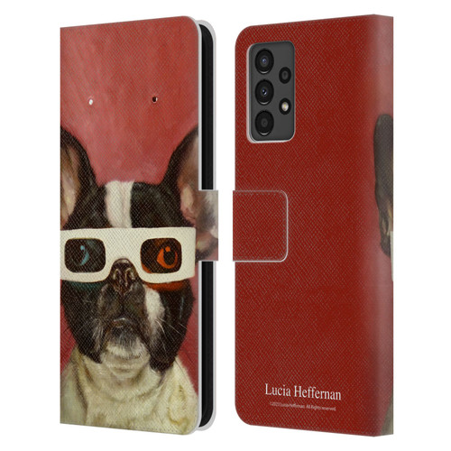 Lucia Heffernan Art 3D Dog Leather Book Wallet Case Cover For Samsung Galaxy A13 (2022)