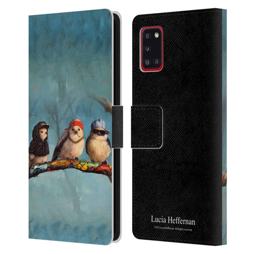 Lucia Heffernan Art Birdz In Da Hood Leather Book Wallet Case Cover For Samsung Galaxy A31 (2020)