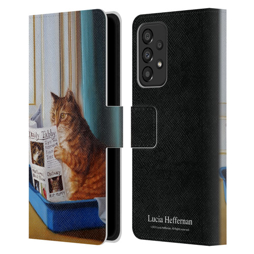 Lucia Heffernan Art Kitty Throne Leather Book Wallet Case Cover For Samsung Galaxy A33 5G (2022)