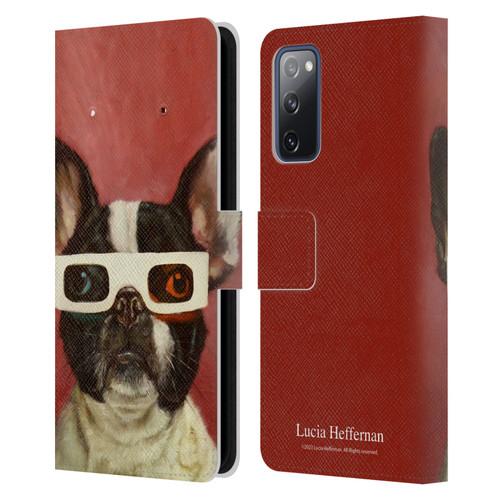 Lucia Heffernan Art 3D Dog Leather Book Wallet Case Cover For Samsung Galaxy S20 FE / 5G