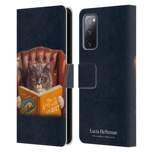 Lucia Heffernan Art Cat Self Help Leather Book Wallet Case Cover For Samsung Galaxy S20 FE / 5G