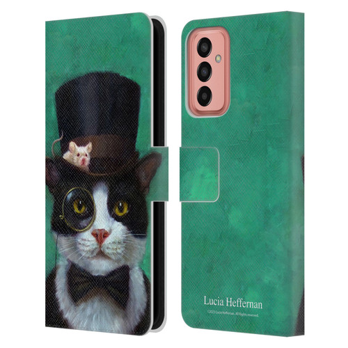 Lucia Heffernan Art Tuxedo Leather Book Wallet Case Cover For Samsung Galaxy M13 (2022)