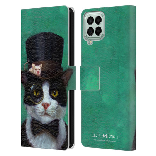 Lucia Heffernan Art Tuxedo Leather Book Wallet Case Cover For Samsung Galaxy M33 (2022)