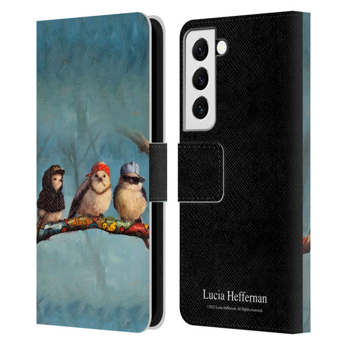 Lucia Heffernan Art Birdz In Da Hood Leather Book Wallet Case Cover For Samsung Galaxy S22 5G