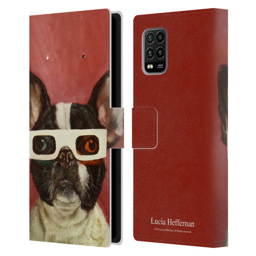 Lucia Heffernan Art 3D Dog Leather Book Wallet Case Cover For Xiaomi Mi 10 Lite 5G