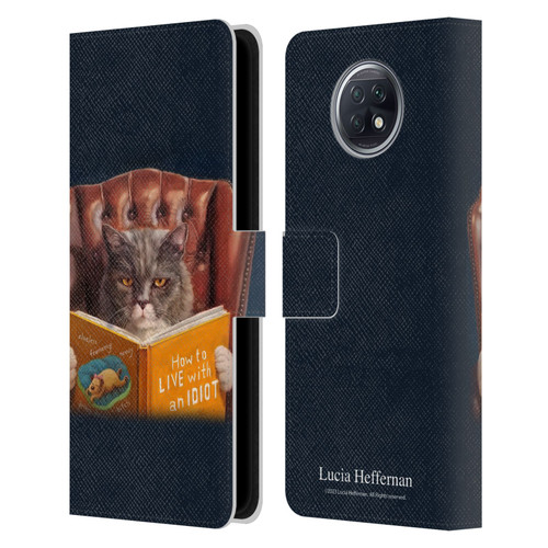 Lucia Heffernan Art Cat Self Help Leather Book Wallet Case Cover For Xiaomi Redmi Note 9T 5G