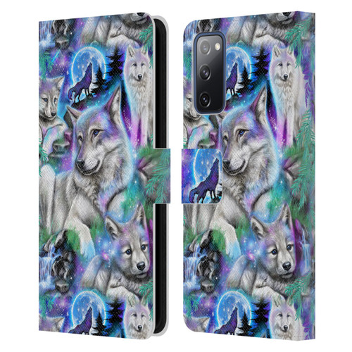 Sheena Pike Animals Daydream Galaxy Wolves Leather Book Wallet Case Cover For Samsung Galaxy S20 FE / 5G