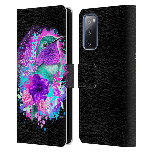 Sheena Pike Animals Purple Hummingbird Spirit Leather Book Wallet Case Cover For Samsung Galaxy S20 FE / 5G