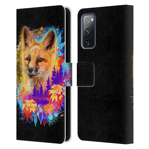 Sheena Pike Animals Red Fox Spirit & Autumn Leaves Leather Book Wallet Case Cover For Samsung Galaxy S20 FE / 5G