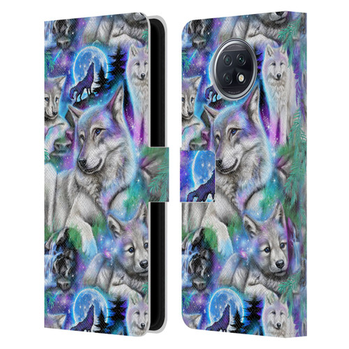 Sheena Pike Animals Daydream Galaxy Wolves Leather Book Wallet Case Cover For Xiaomi Redmi Note 9T 5G