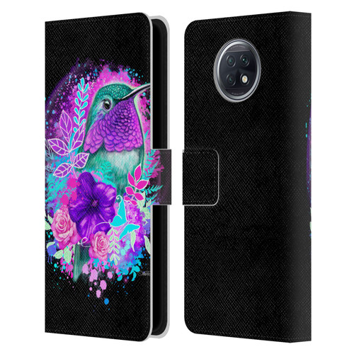 Sheena Pike Animals Purple Hummingbird Spirit Leather Book Wallet Case Cover For Xiaomi Redmi Note 9T 5G