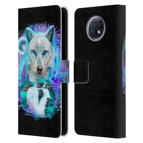 Sheena Pike Animals Winter Wolf Spirit & Waterfall Leather Book Wallet Case Cover For Xiaomi Redmi Note 9T 5G