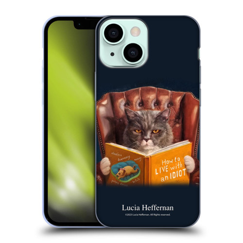 Lucia Heffernan Art Cat Self Help Soft Gel Case for Apple iPhone 13 Mini