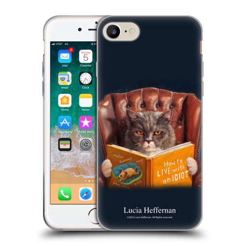 Lucia Heffernan Art Cat Self Help Soft Gel Case for Apple iPhone 7 / 8 / SE 2020 & 2022
