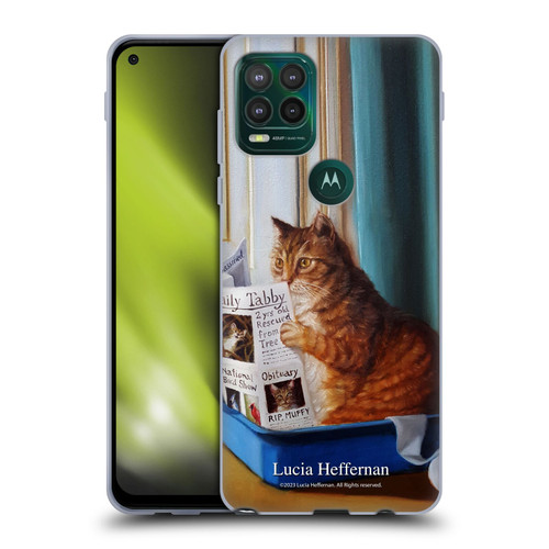 Lucia Heffernan Art Kitty Throne Soft Gel Case for Motorola Moto G Stylus 5G 2021
