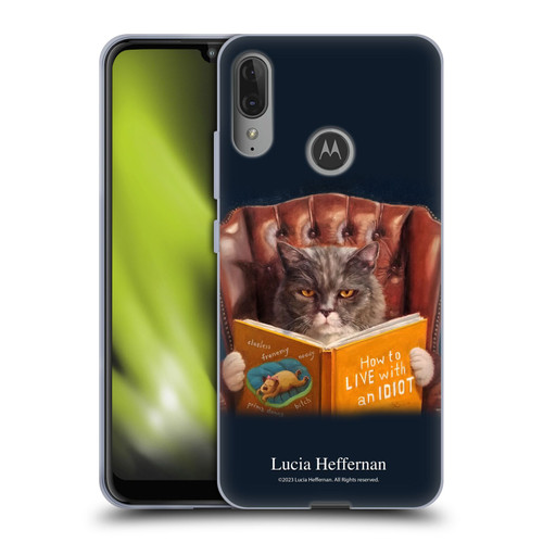 Lucia Heffernan Art Cat Self Help Soft Gel Case for Motorola Moto E6 Plus
