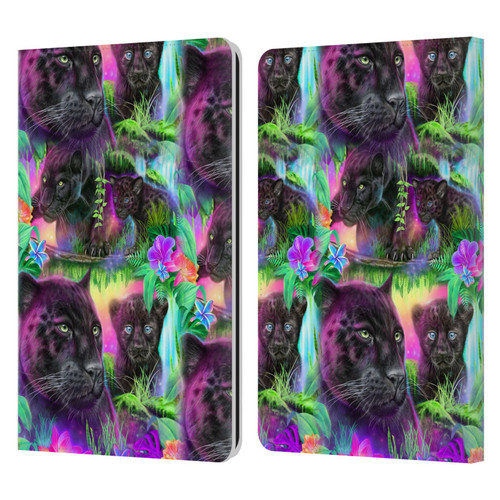 Sheena Pike Big Cats Daydream Panthers Leather Book Wallet Case Cover For Amazon Kindle Paperwhite 1 / 2 / 3