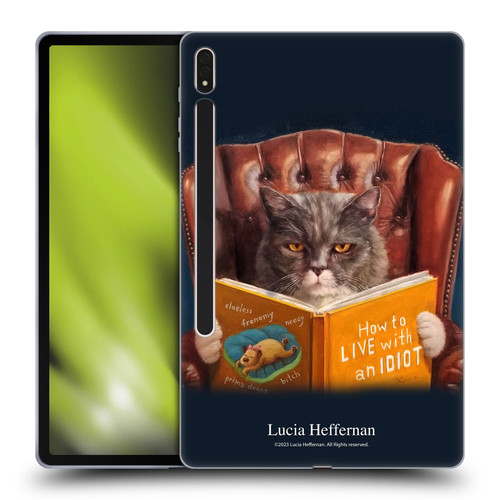 Lucia Heffernan Art Cat Self Help Soft Gel Case for Samsung Galaxy Tab S8 Plus