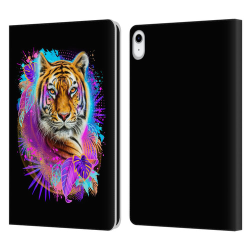 Sheena Pike Big Cats Tiger Spirit Leather Book Wallet Case Cover For Apple iPad 10.9 (2022)