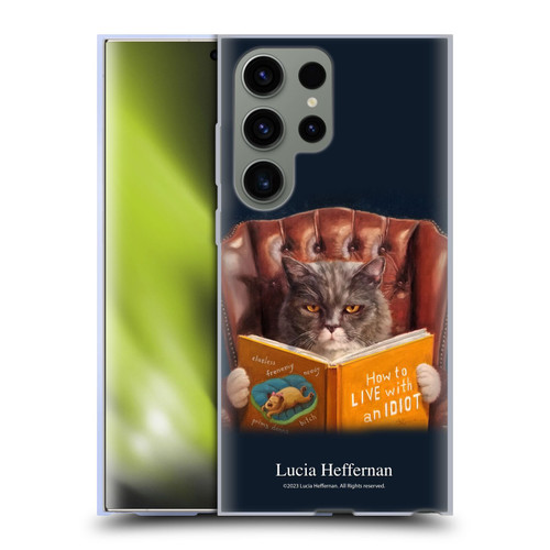Lucia Heffernan Art Cat Self Help Soft Gel Case for Samsung Galaxy S23 Ultra 5G