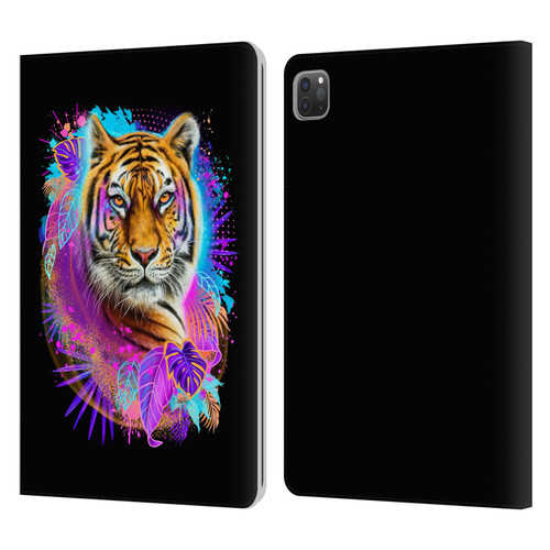 Sheena Pike Big Cats Tiger Spirit Leather Book Wallet Case Cover For Apple iPad Pro 11 2020 / 2021 / 2022