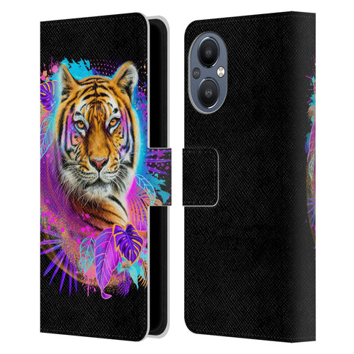 Sheena Pike Big Cats Tiger Spirit Leather Book Wallet Case Cover For OnePlus Nord N20 5G