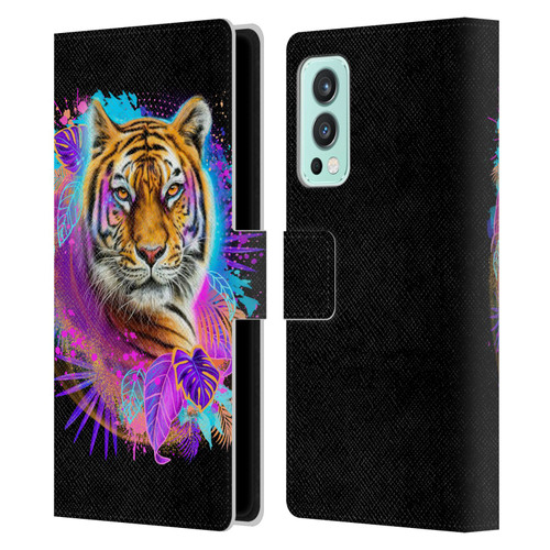 Sheena Pike Big Cats Tiger Spirit Leather Book Wallet Case Cover For OnePlus Nord 2 5G