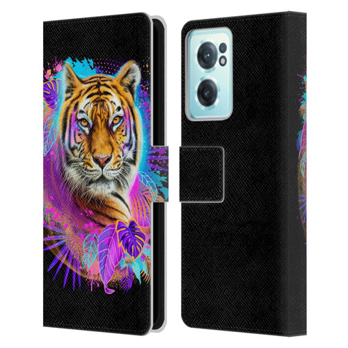 Sheena Pike Big Cats Tiger Spirit Leather Book Wallet Case Cover For OnePlus Nord CE 2 5G
