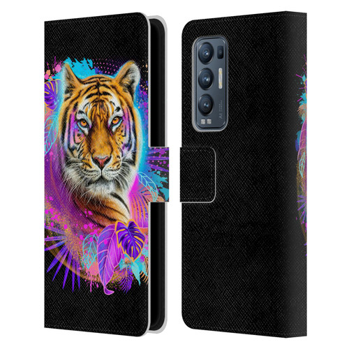 Sheena Pike Big Cats Tiger Spirit Leather Book Wallet Case Cover For OPPO Find X3 Neo / Reno5 Pro+ 5G