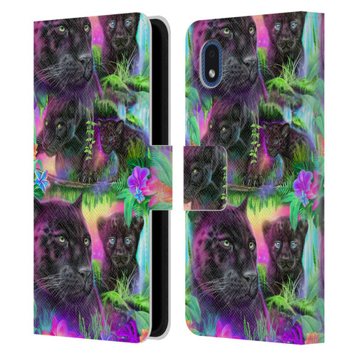 Sheena Pike Big Cats Daydream Panthers Leather Book Wallet Case Cover For Samsung Galaxy A01 Core (2020)