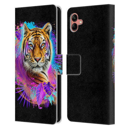 Sheena Pike Big Cats Tiger Spirit Leather Book Wallet Case Cover For Samsung Galaxy A04 (2022)
