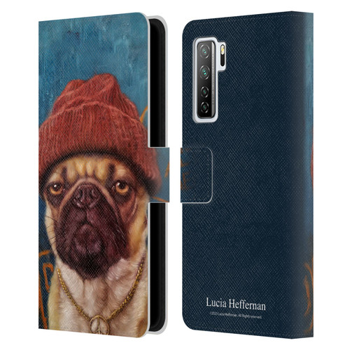 Lucia Heffernan Art Monday Mood Leather Book Wallet Case Cover For Huawei Nova 7 SE/P40 Lite 5G
