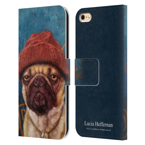 Lucia Heffernan Art Monday Mood Leather Book Wallet Case Cover For Apple iPhone 6 / iPhone 6s