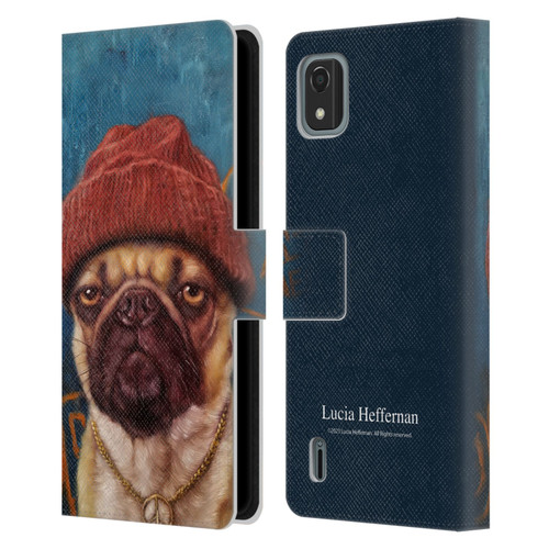Lucia Heffernan Art Monday Mood Leather Book Wallet Case Cover For Nokia C2 2nd Edition