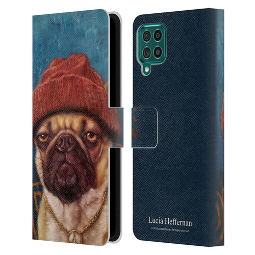Lucia Heffernan Art Monday Mood Leather Book Wallet Case Cover For Samsung Galaxy F62 (2021)