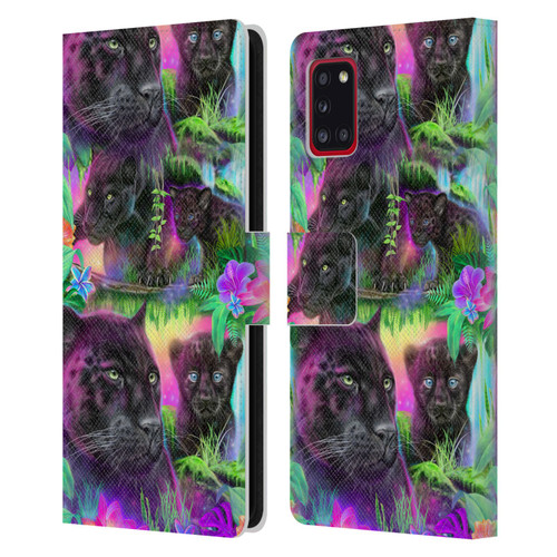Sheena Pike Big Cats Daydream Panthers Leather Book Wallet Case Cover For Samsung Galaxy A31 (2020)