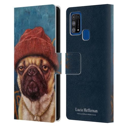 Lucia Heffernan Art Monday Mood Leather Book Wallet Case Cover For Samsung Galaxy M31 (2020)
