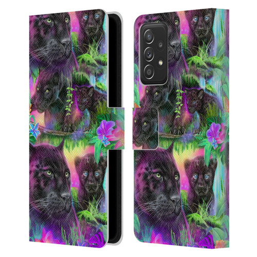 Sheena Pike Big Cats Daydream Panthers Leather Book Wallet Case Cover For Samsung Galaxy A53 5G (2022)