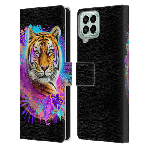 Sheena Pike Big Cats Tiger Spirit Leather Book Wallet Case Cover For Samsung Galaxy M53 (2022)